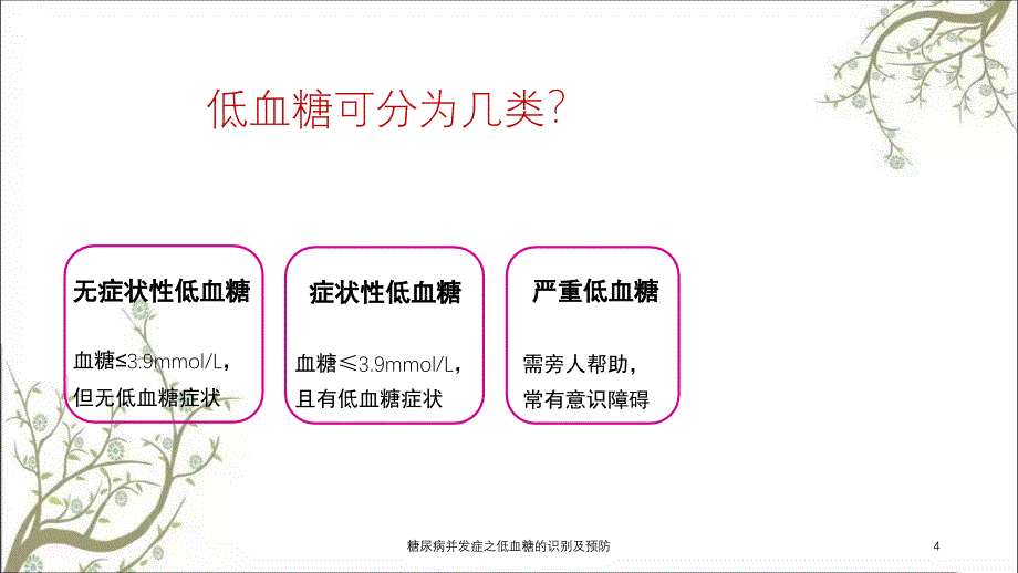 糖尿病并发症之低血糖的识别及预防_第4页