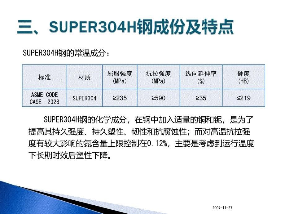 super304h新型奥氏体耐热钢的焊接工艺研究【ppt课件】_第5页