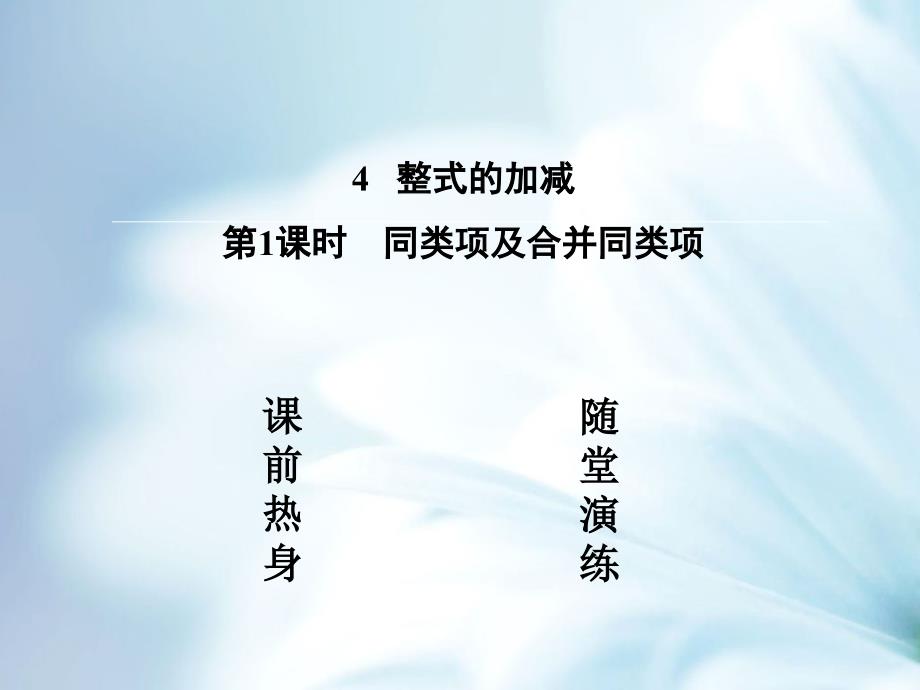 七年级数学上册3.4.1同类项及合并同类项课件新版北师大版_第3页