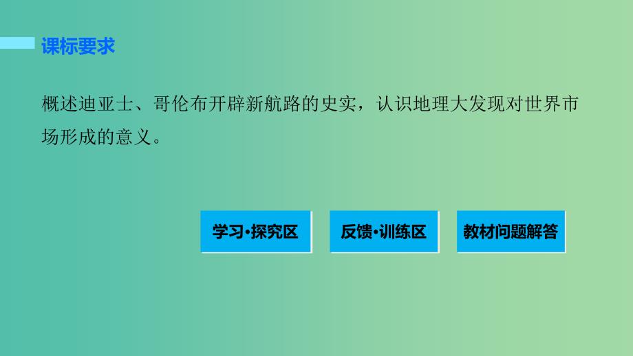 高中历史 第二单元 资本主义世界市场的形成和发展 6 开辟新航路课件 新人教版必修2.ppt_第2页