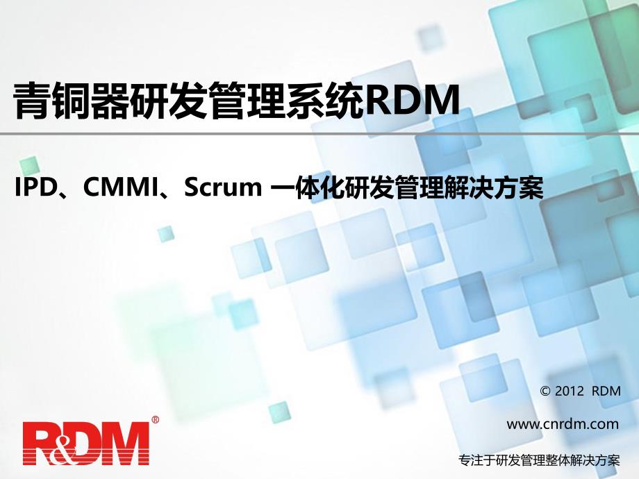 青铜器研发管理软件RDMIPDCMMIScrum一体化研发管理解决方案V_第1页