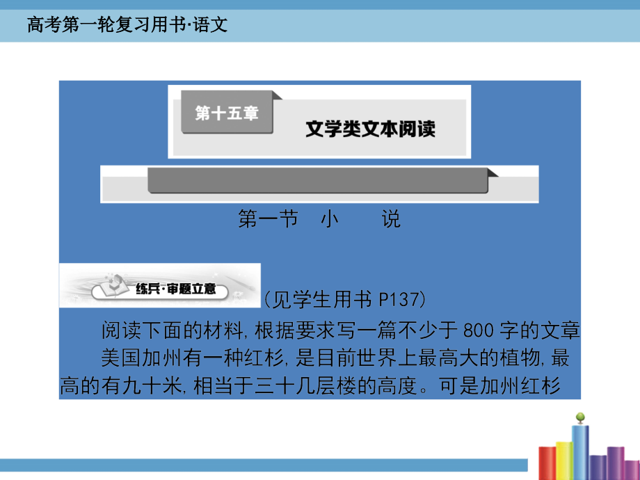 高考语文一轮复习 第十五章 文学类文本阅读课件.ppt_第1页