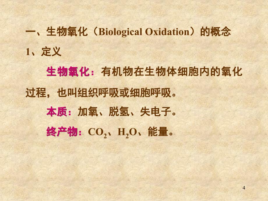 生物氧化ppt课件_第4页