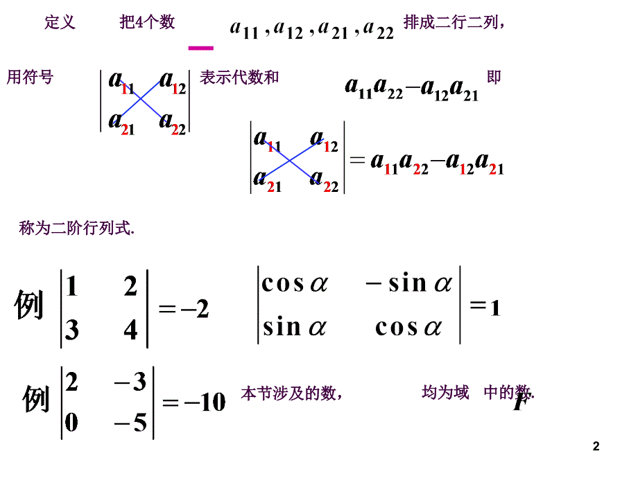 1.3方阵的行列式ppt课件_第2页