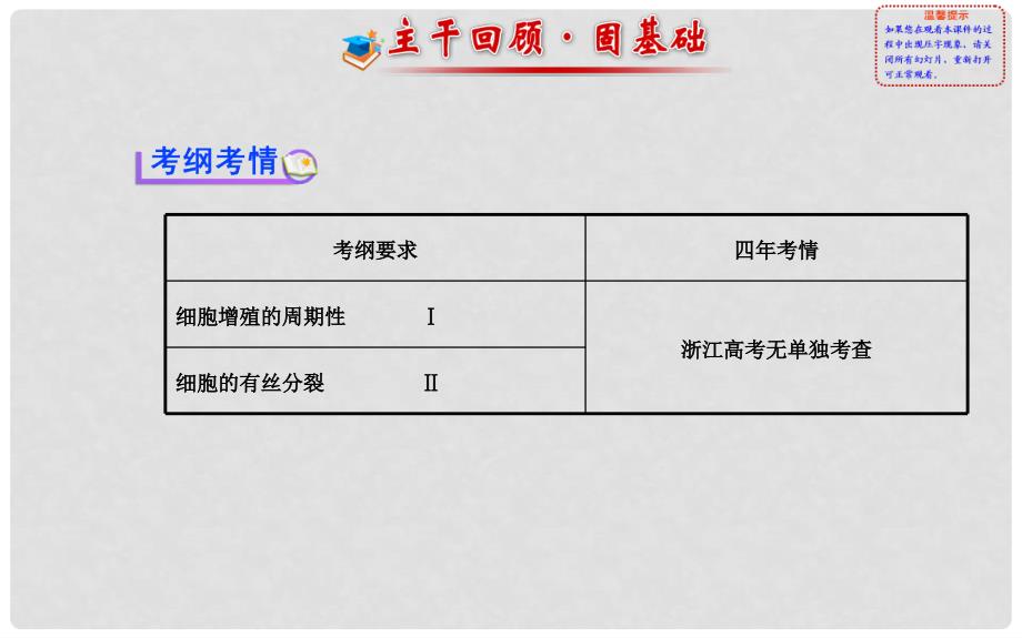 高中生物 第四章 第一节 细胞的增殖课件 浙科版必修1_第2页