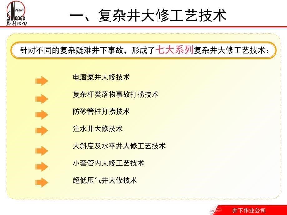 油水井大修工艺进展及下步工作方向ppt课件_第5页