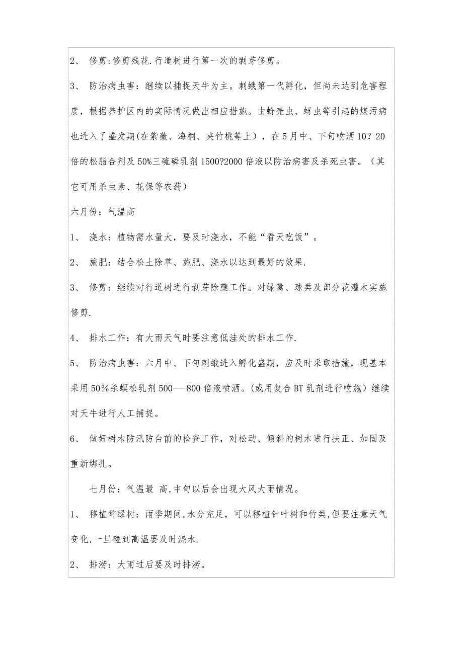 绿化养护方案74593_第5页