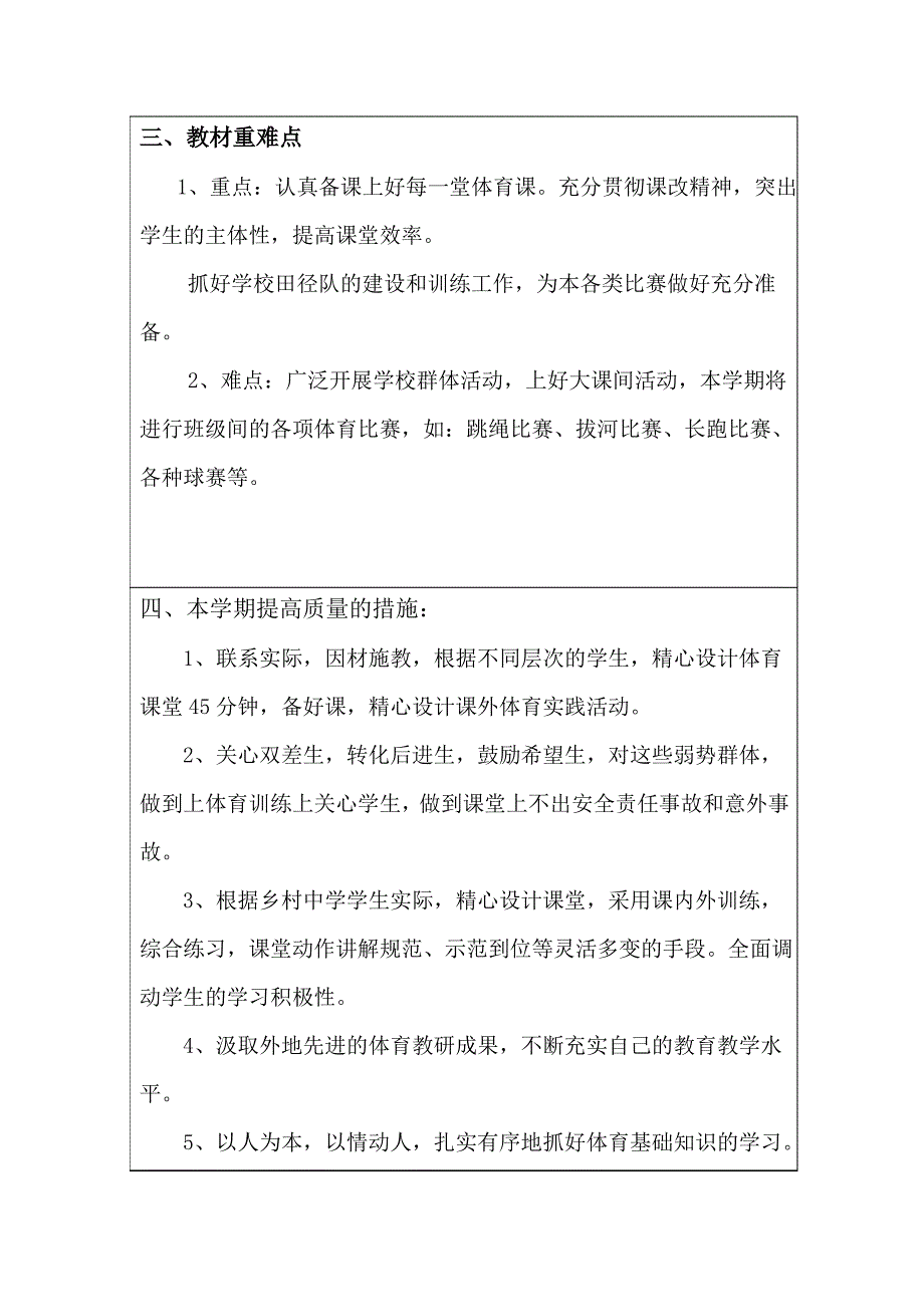 (完整版)七年级体育教学进度计划_第3页