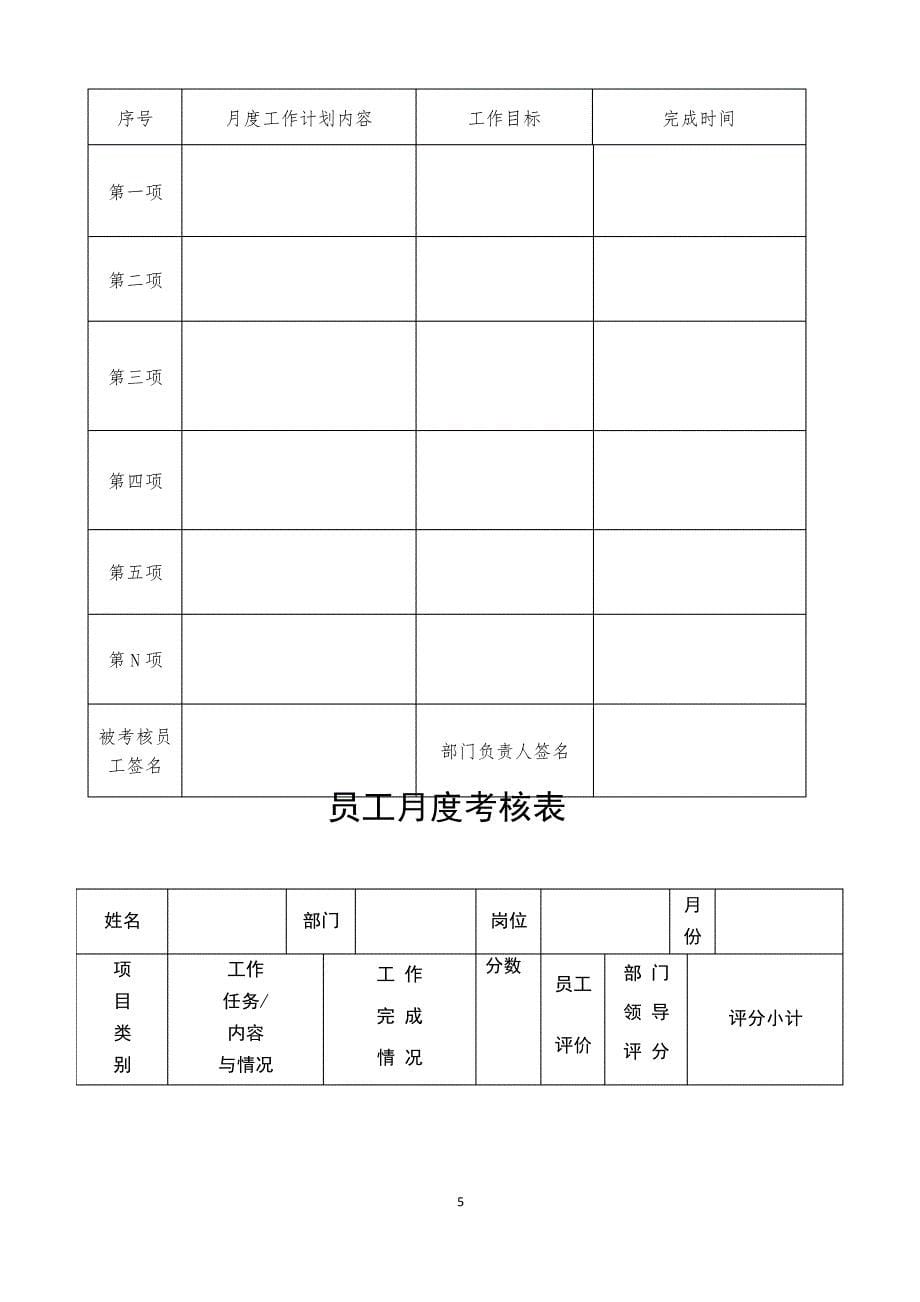 超市绩效考核管理制度_第5页