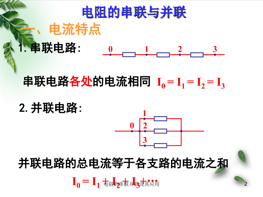 电阻的串联并联及其应用课件_第2页