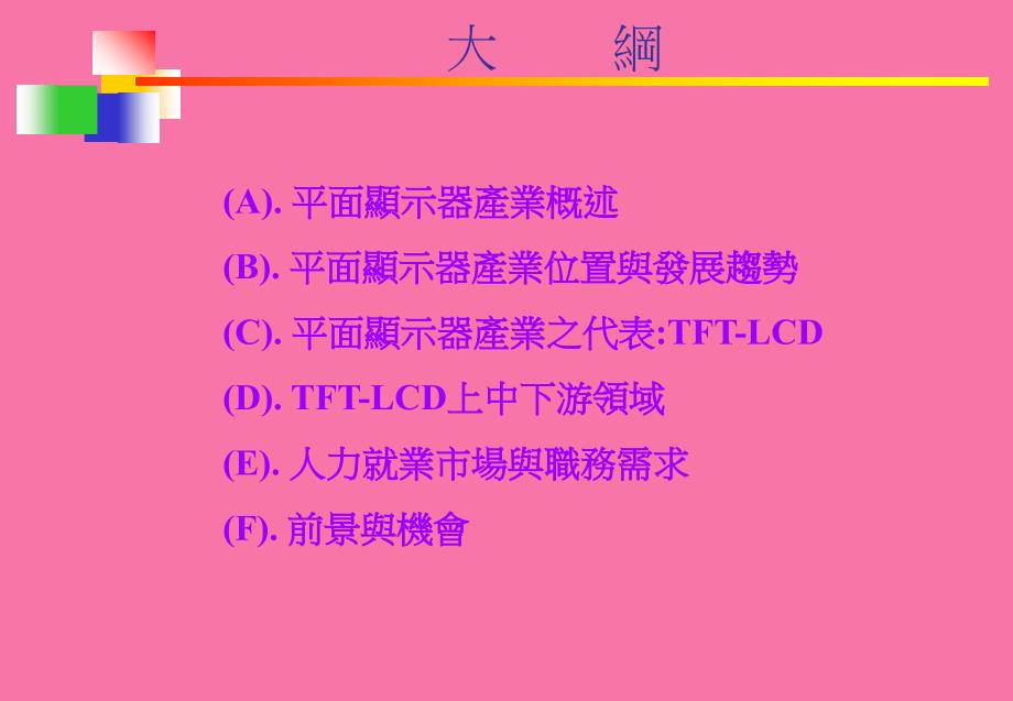 平面显示器产业概况与职场发展简介ppt课件_第2页