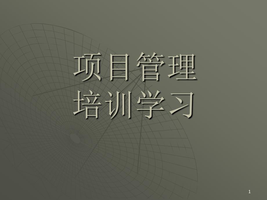 项目管理培训学习.ppt_第1页