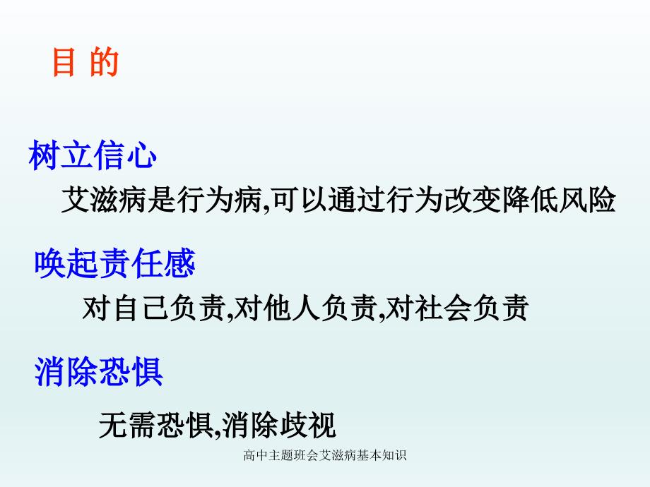 高中主题班会艾滋病基本知识课件_第2页