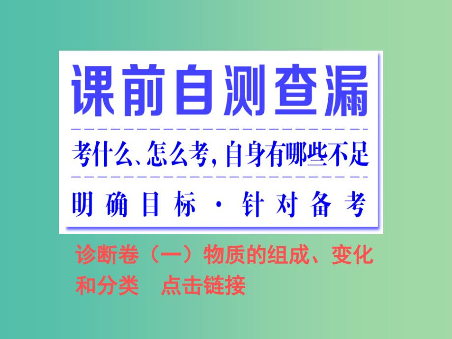 高考化学二轮复习 专题突破（一）微粒作用下的化学世界-物质的组成、变化和分类（基础自修课）课件.ppt_第2页