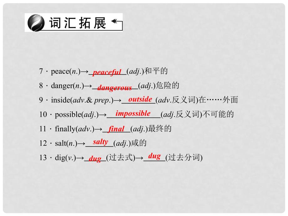 中考英语 第一轮 课本知识聚焦 第8讲 八上 Units 78课件_第4页