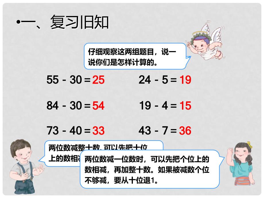 三年级数学上册 2.2 两位数减两位数课件 新人教版_第2页