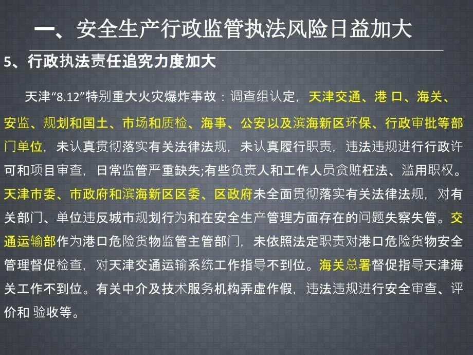 安全生产行政监管执法风险防范培训课件_第5页