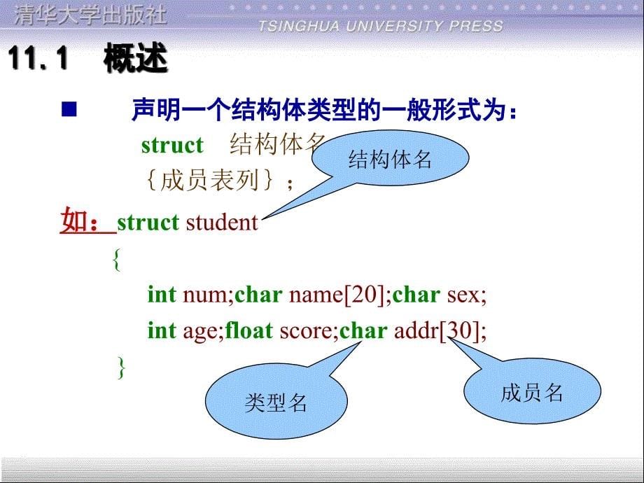 第11章_结构体（谭浩强版）_第5页