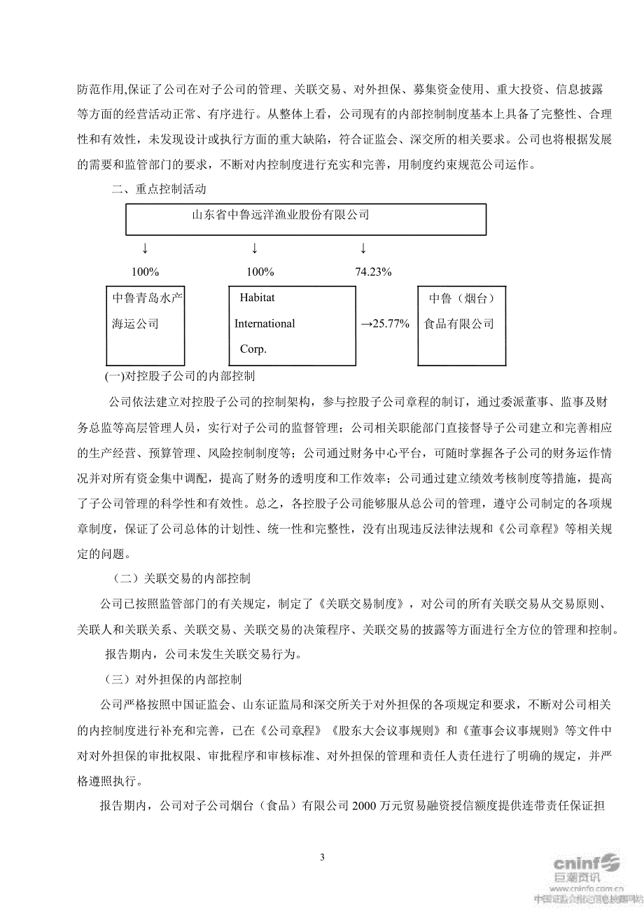 中 鲁Ｂ：内部控制自我评价报告_第3页