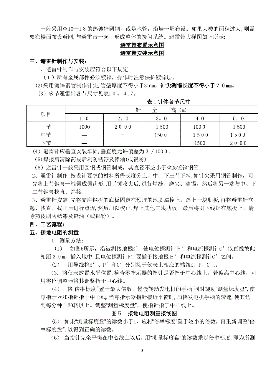 家居安装避雷针施工方案_第3页