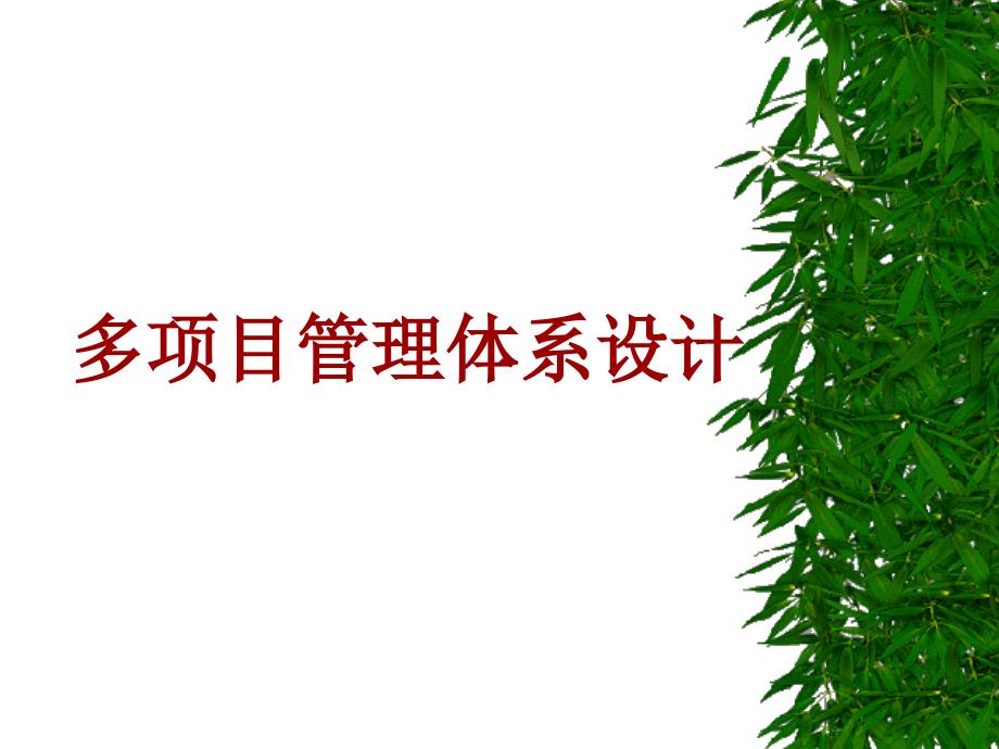 房地产开发企业多项目管理体系设计课件_第1页