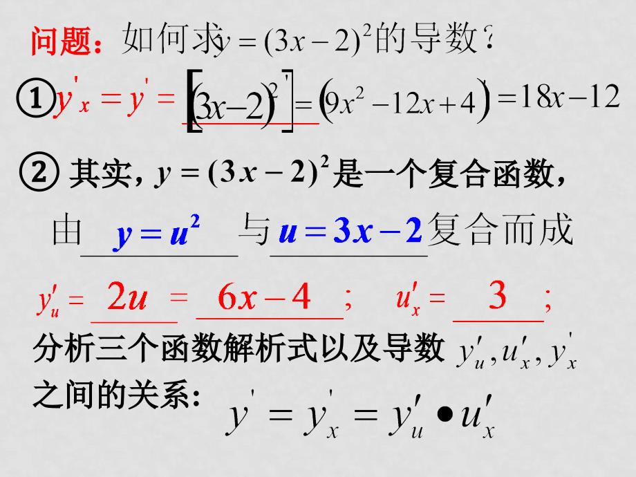 高三数学第三章导数教学课件选修二一、导数3.4复合函数的导数_第3页