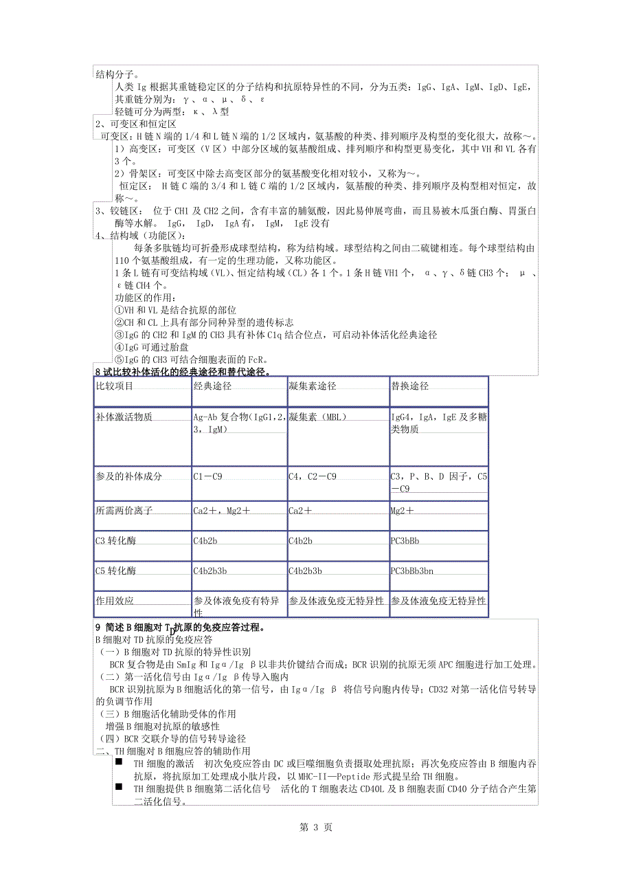 免疫学问答题答案_第3页