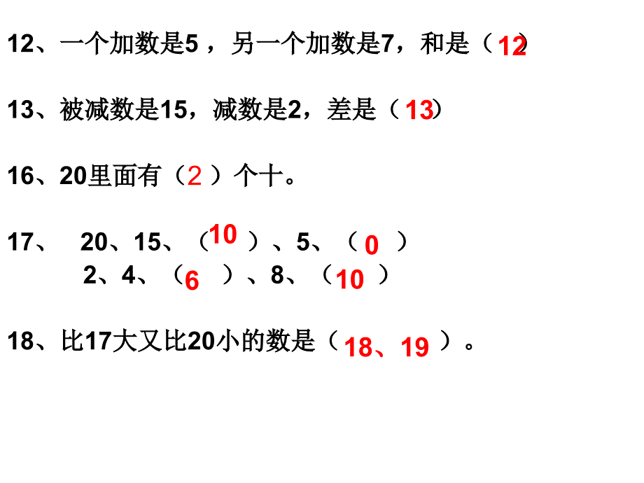 新人教版一年级上册数学总复习课件_第1页