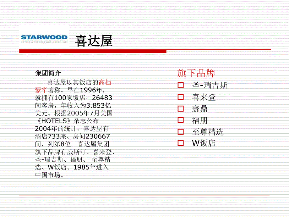 八大国际品牌酒店介绍PPT_第2页