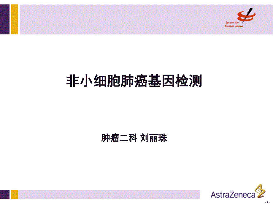 非小细胞肺癌基因检测PPT参考幻灯片_第1页