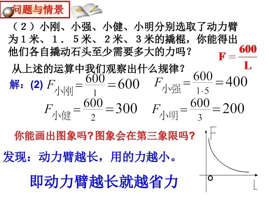 172实际问题与反比例函数(３)_第5页