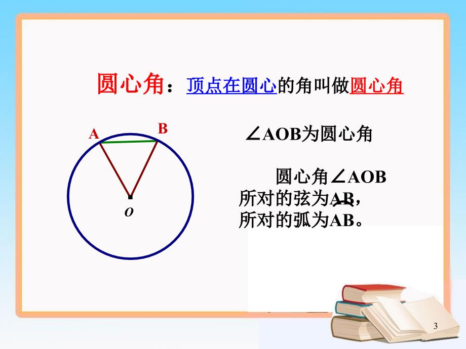 弧弦圆心角ppt课件_第3页