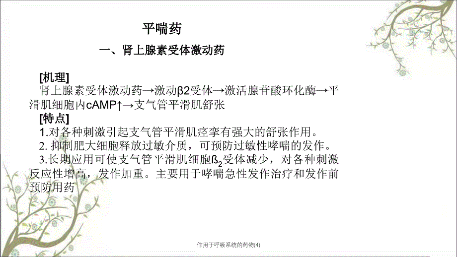 作用于呼吸系统的药物4_第4页