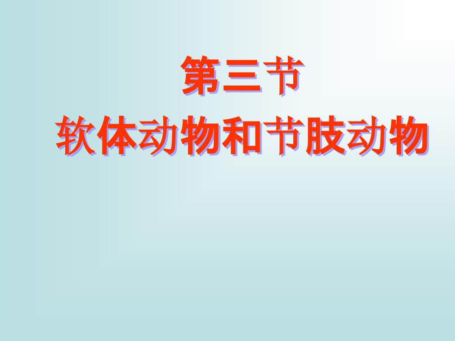 鲁科版生物八年级上册7.1.3软体动物和节肢动物课件2_第1页