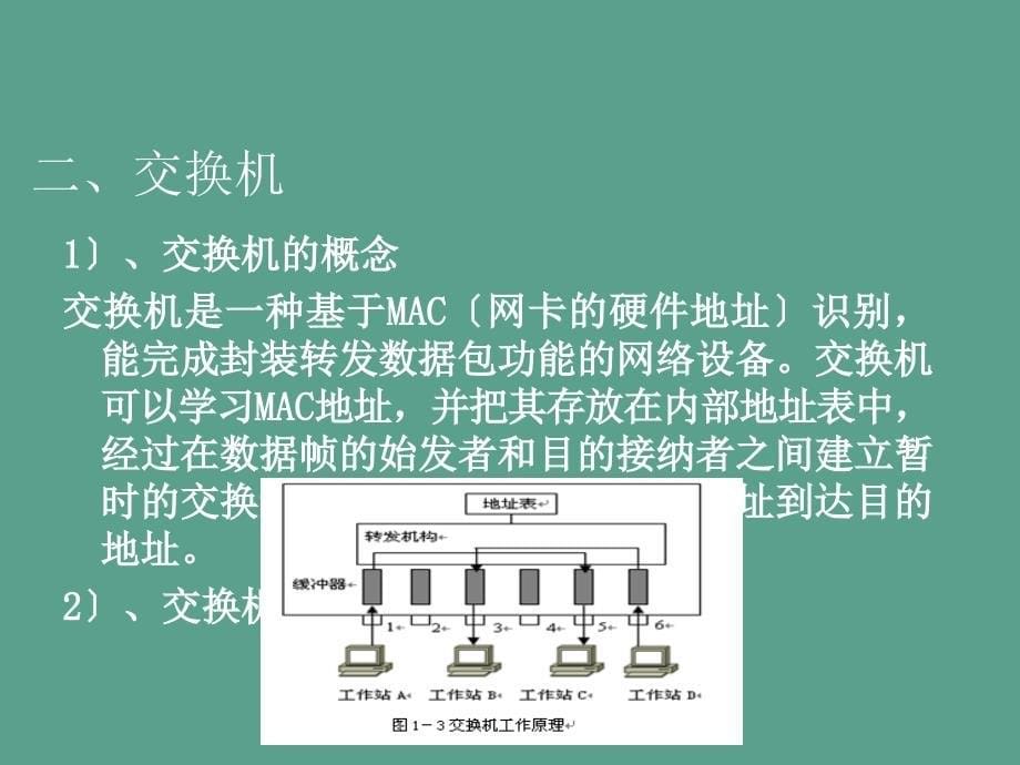 电脑实训01常见网络设备的认识与网线的制作ppt课件_第5页