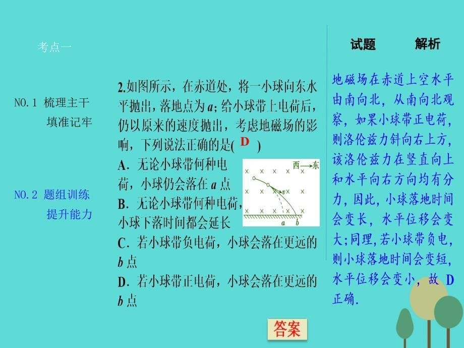 高三物理 第8章 磁场 第2讲 磁场对运动电荷的作用_第5页