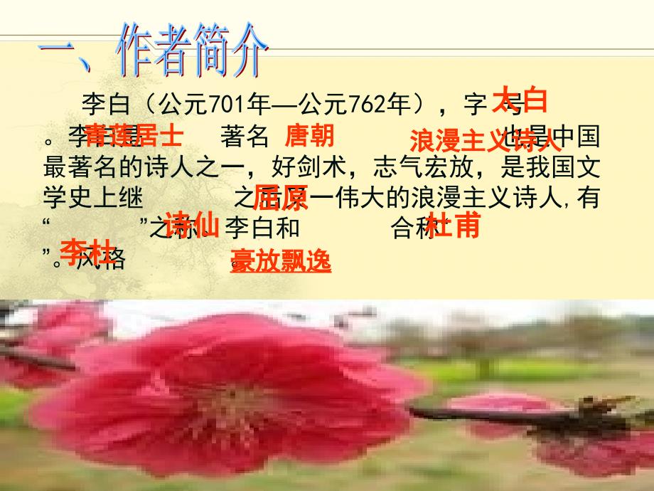 春夜宴从弟桃花园序(公开课)(1)课件_第3页