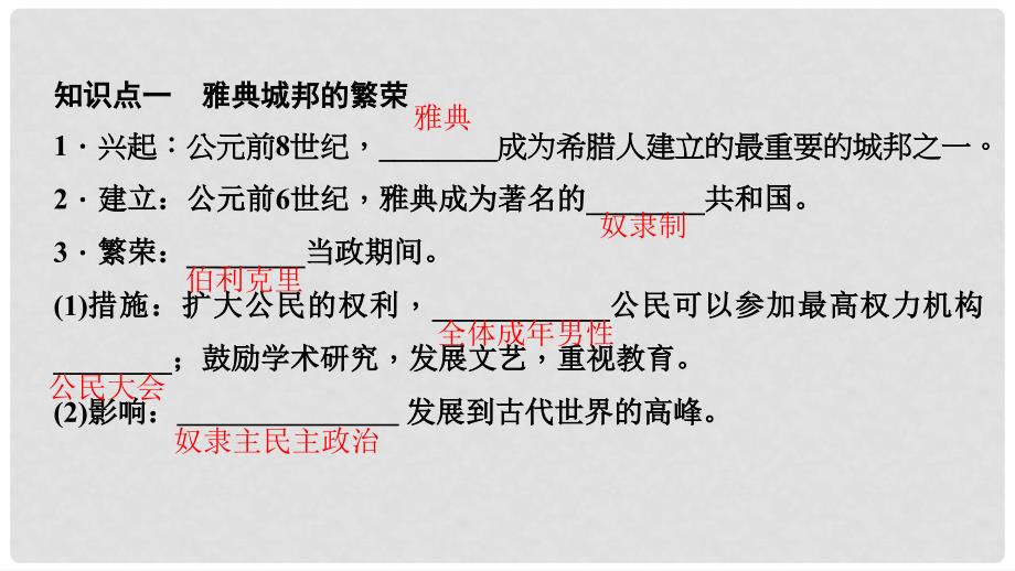 九年级历史上册 第一单元 人类文明的开端 第3课 西方文明之源习题课件 新人教版_第3页