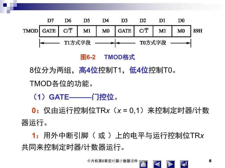 单片机第6章定时器计数器课件_第5页