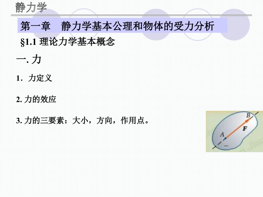 怀德学院1静力学公理和物体受力分析.ppt_第1页