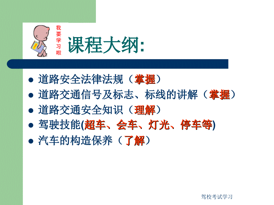 驾校考试学习课件_第1页