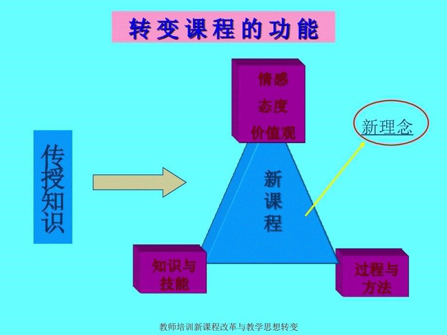 教师培训新课程改革与教学思想转变课件_第5页