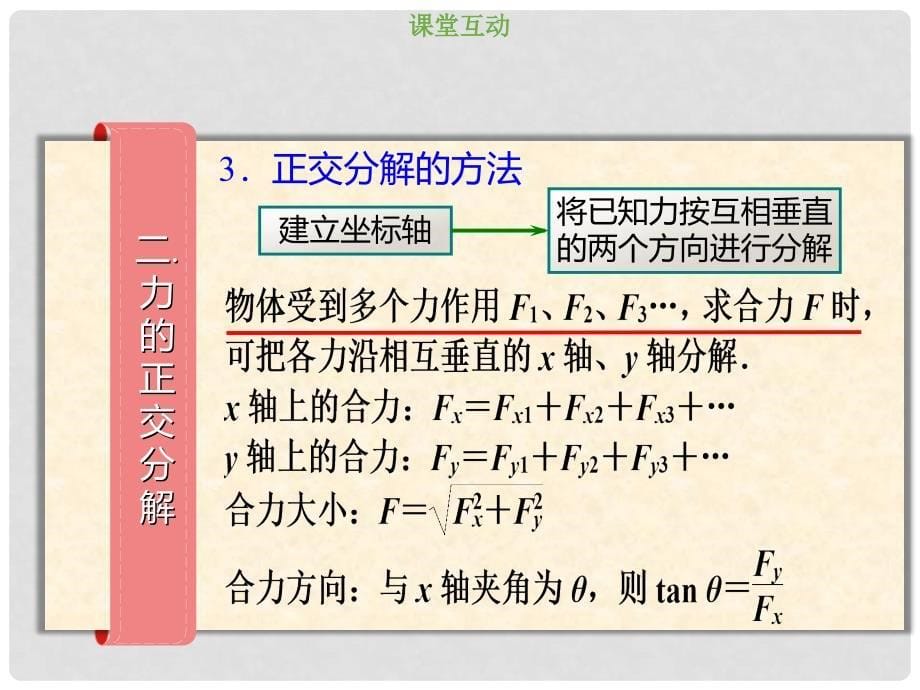 高考物理总复习 第二章 相互作用 222 考点强化 力的分解课件_第5页