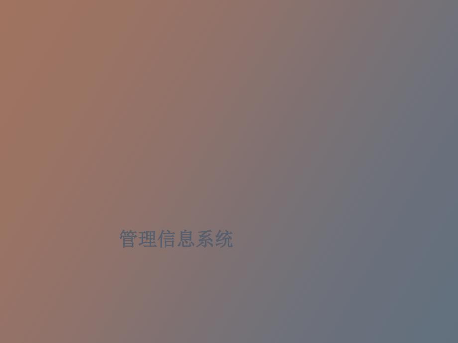 管理信息系统作业一_第1页