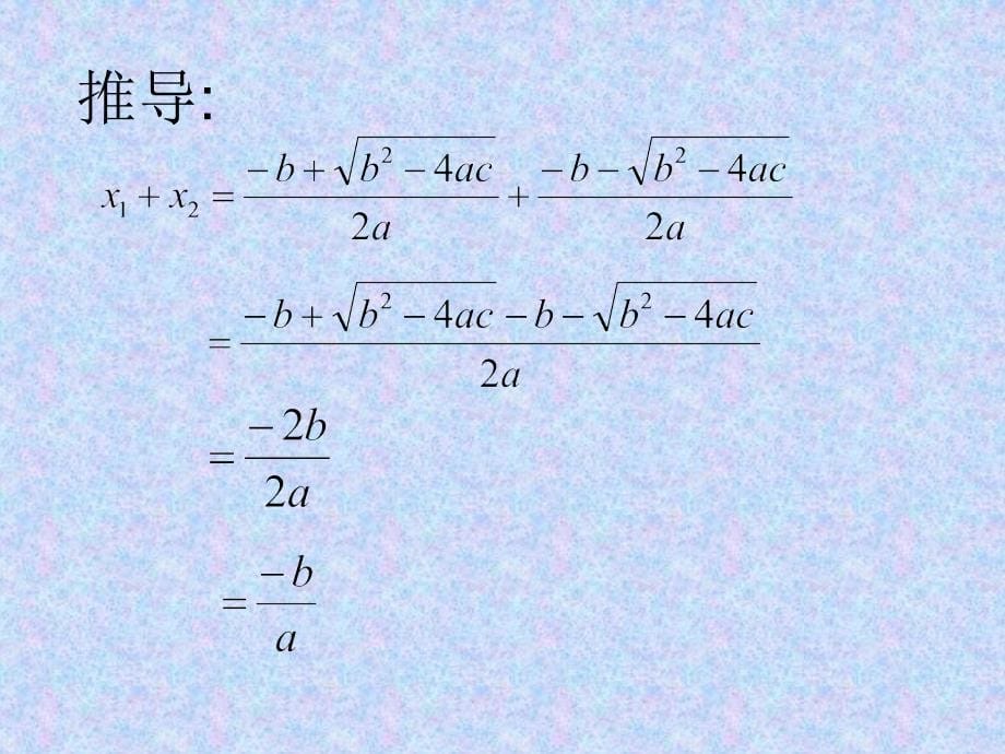 2224一元二次方程根与系数的关系(1)_第5页