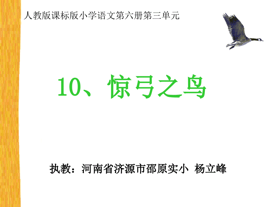 惊弓之鸟教学课件_第1页