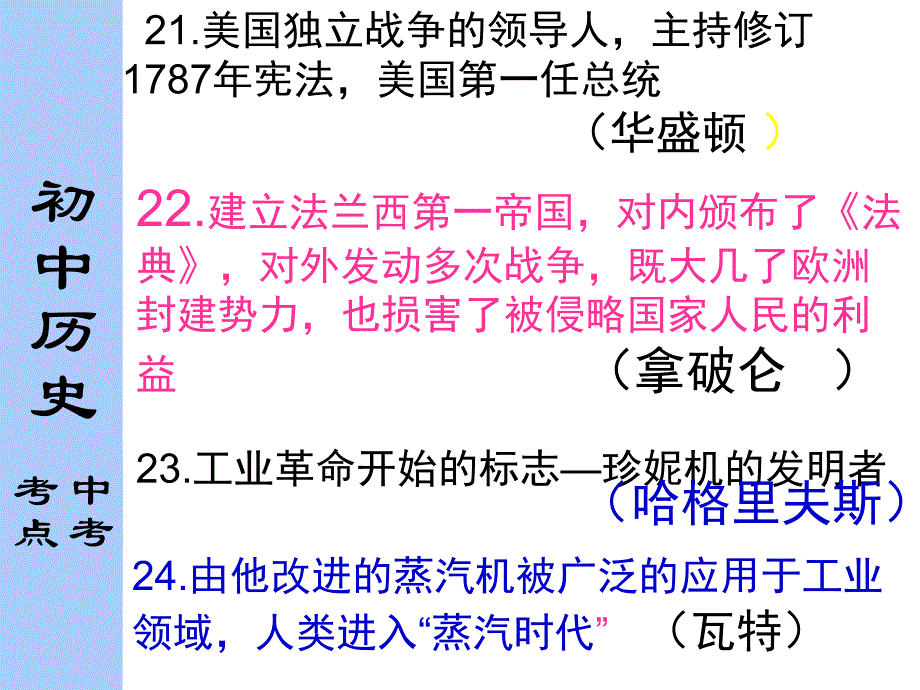 2014世界史中考历史（43张）知识点整理_第2页