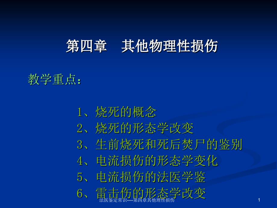 法医鉴定常识第四章其他理性损伤课件_第1页