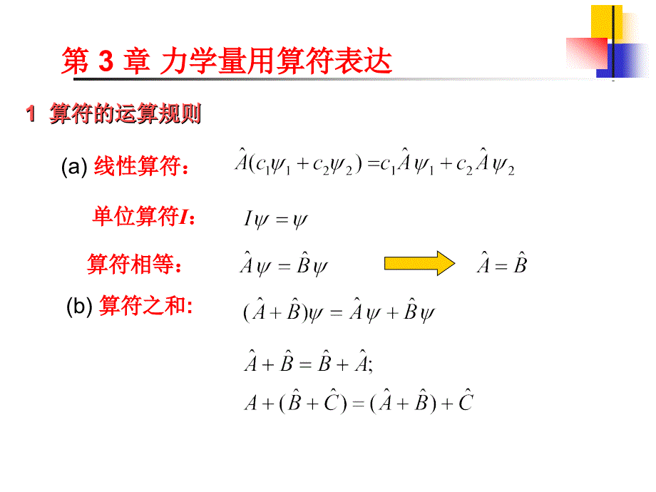 第3章力学量用算符表达_第1页