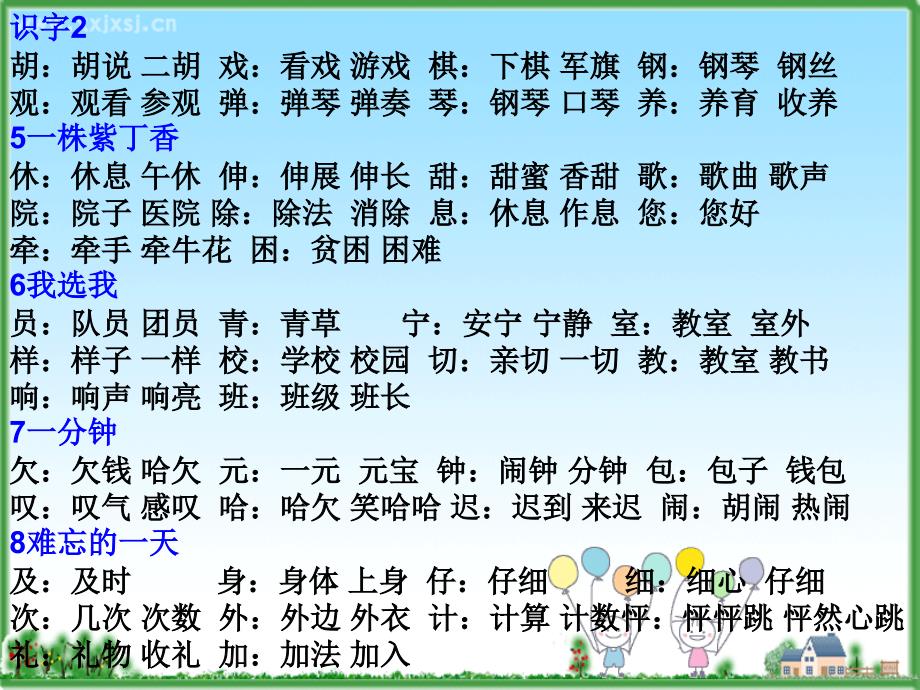 二年级生字组词和知识点.ppt_第2页